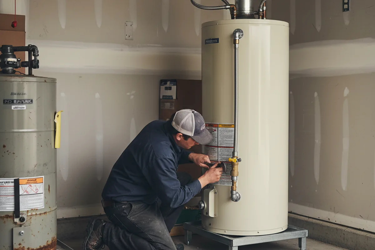 Water heater and shutoff valve replacement in Panama City Beach